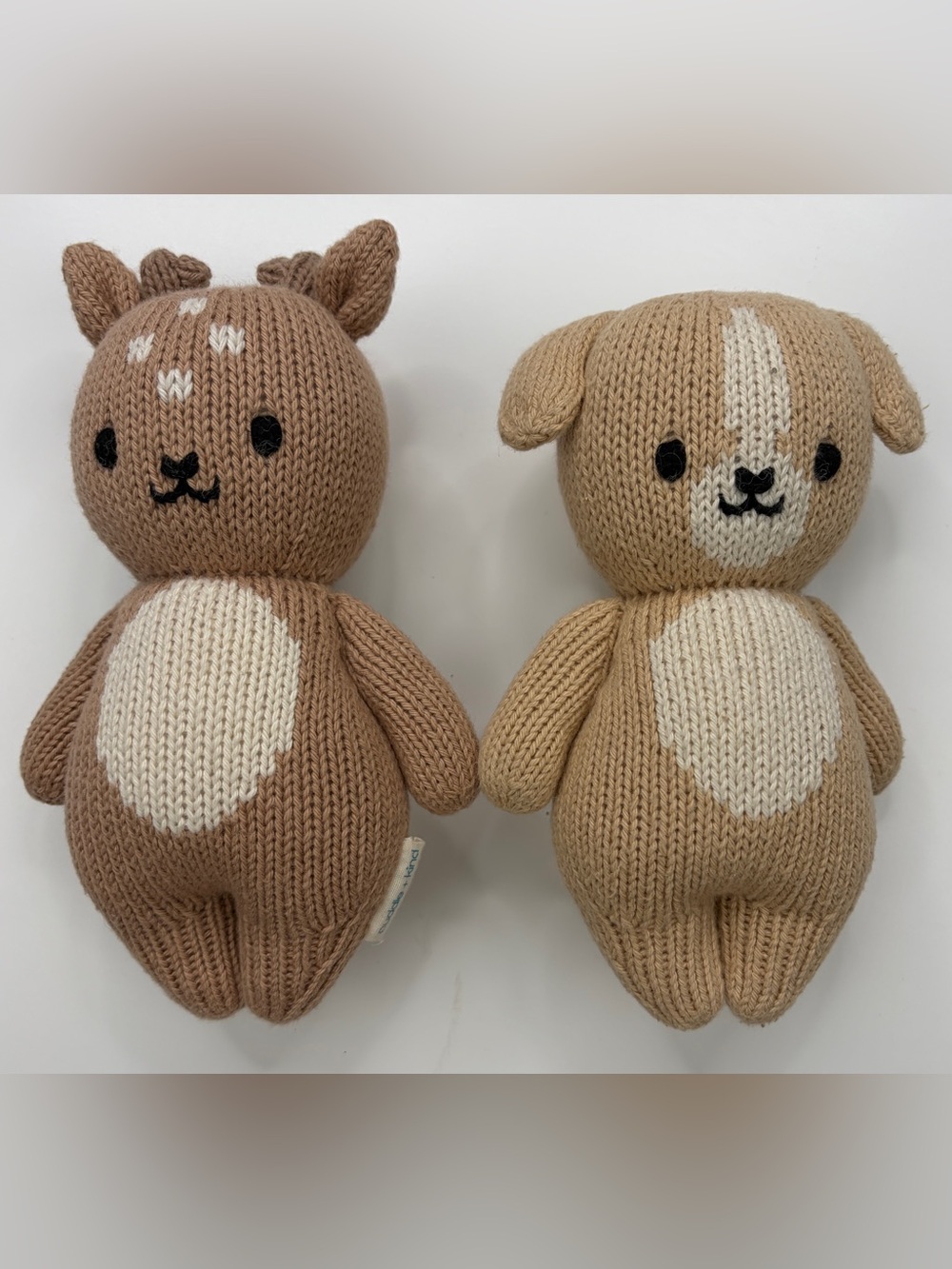Cuddle + Kind Lot of 2 Baby Deer/Fawn & Baby Puppy GUC
